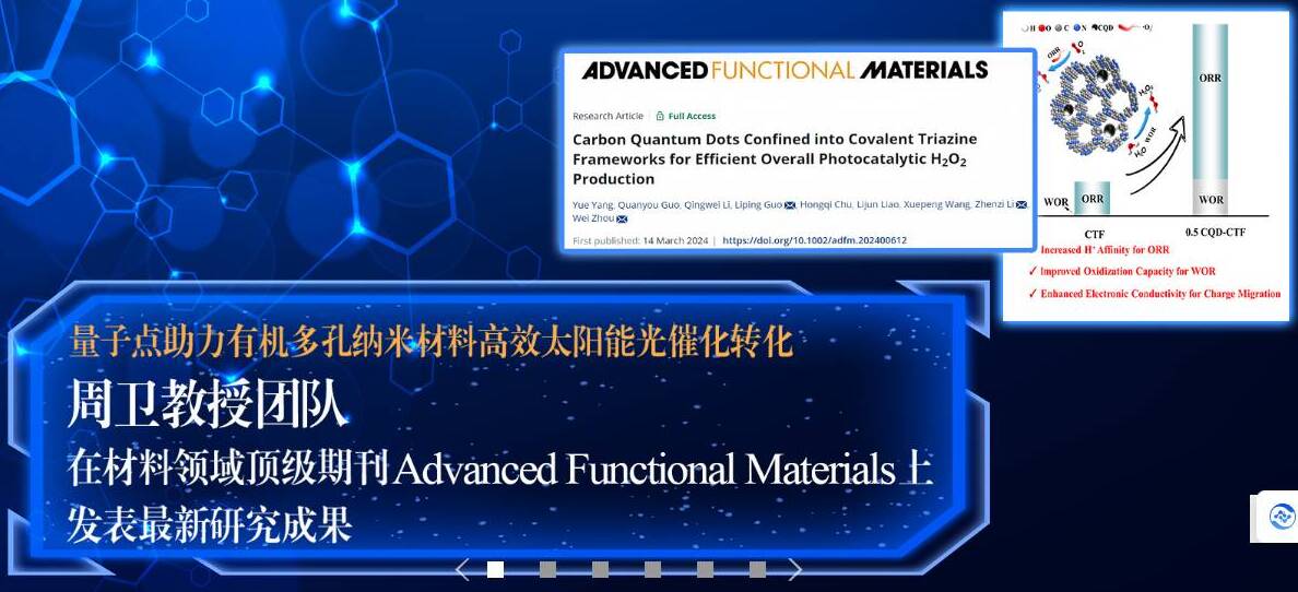 齐鲁工大研究生在《Advanced Functional Materials》上发表高水平论文
