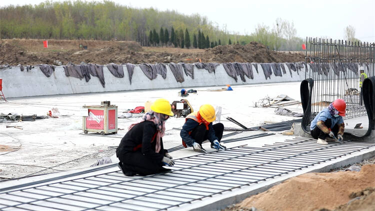 东营市广饶县：清明节坚守岗位 确保重点水利工程如期完工