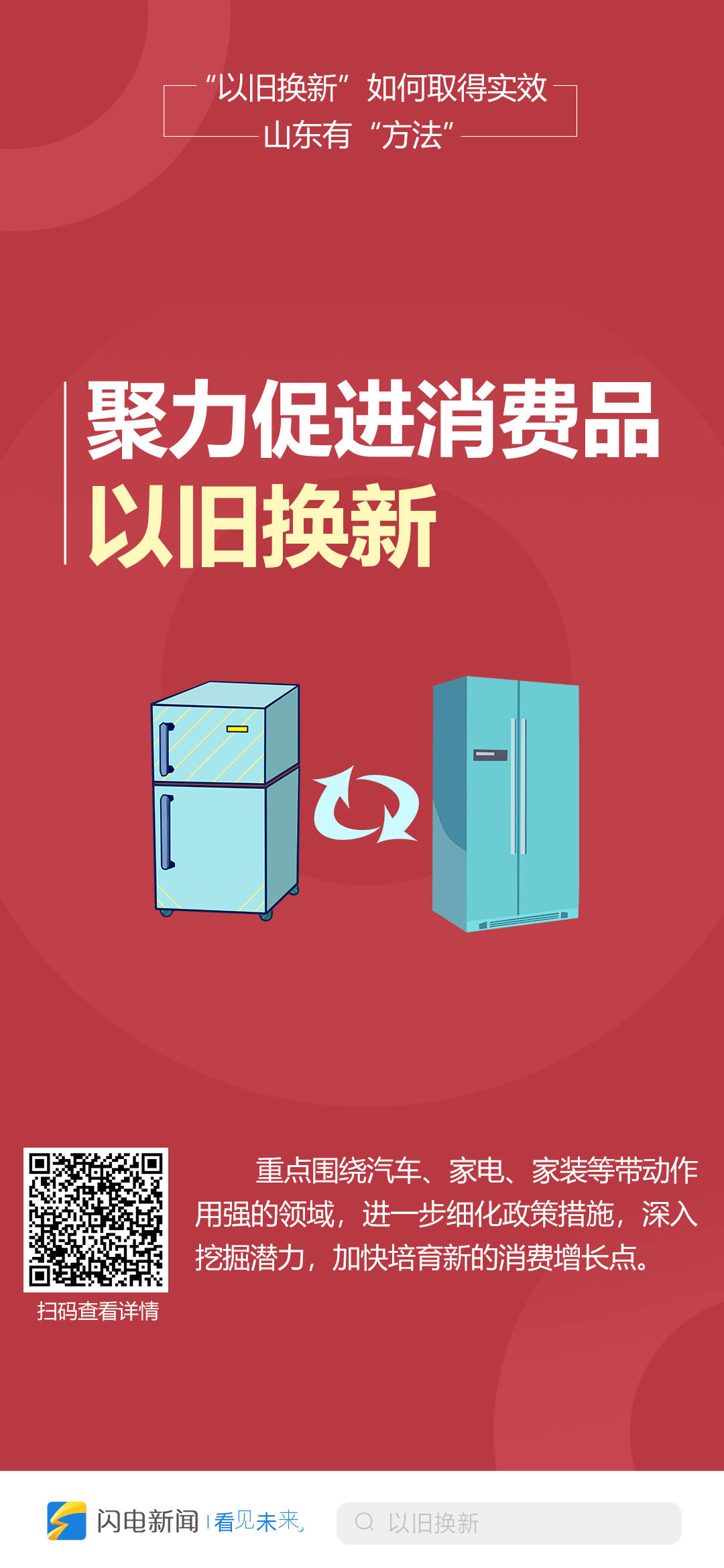 闪电海报丨以旧换新如何取得实效山东有方法