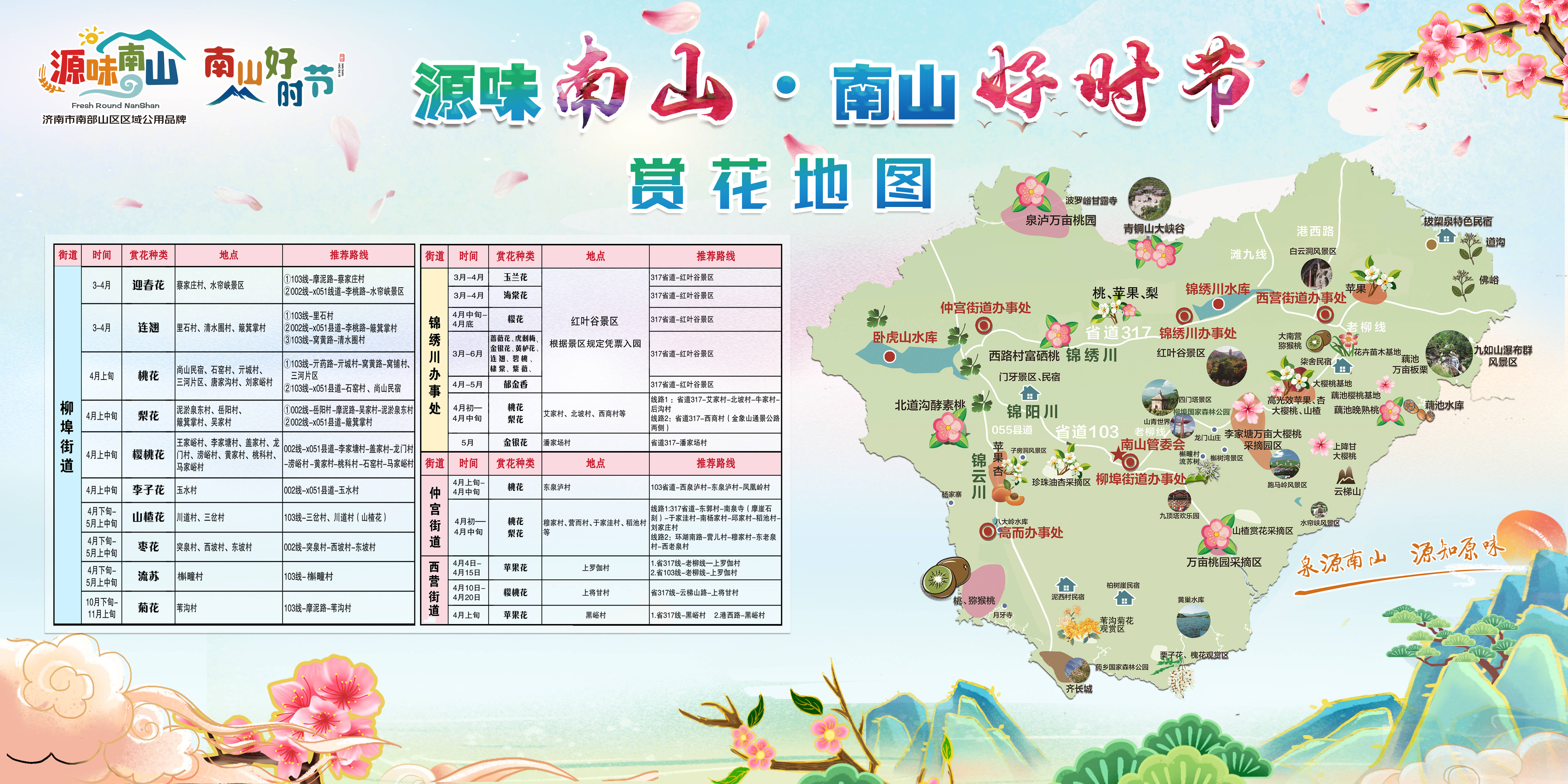 济南南部山区发布赏花地图 邀您共赴春日花海之约！