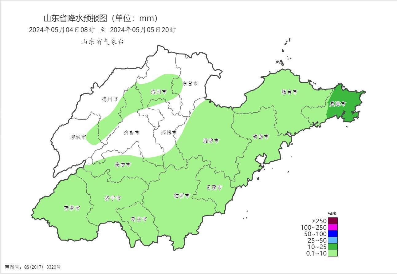 山东明后天将自西向东出现小雨 可改善土壤墒情、降低森林火险气象等级