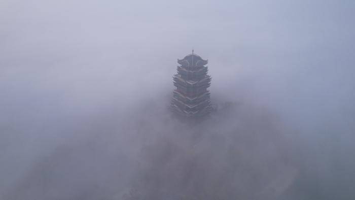 瞰濱州丨初冬晨霧美若畫