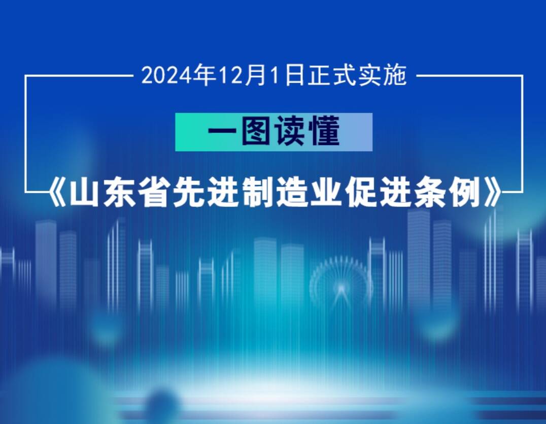 一圖讀懂丨速看！《山東省先進制造業促進條例》12月1日正式實施