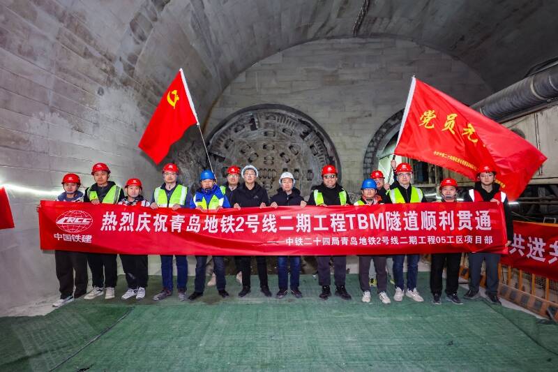 青島地鐵2號(hào)線二期首次實(shí)現(xiàn)TBM區(qū)間雙線貫通