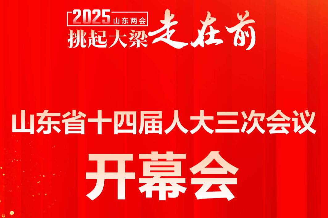 閃電海報｜山東省十四屆人大三次會議1月20日9時開幕