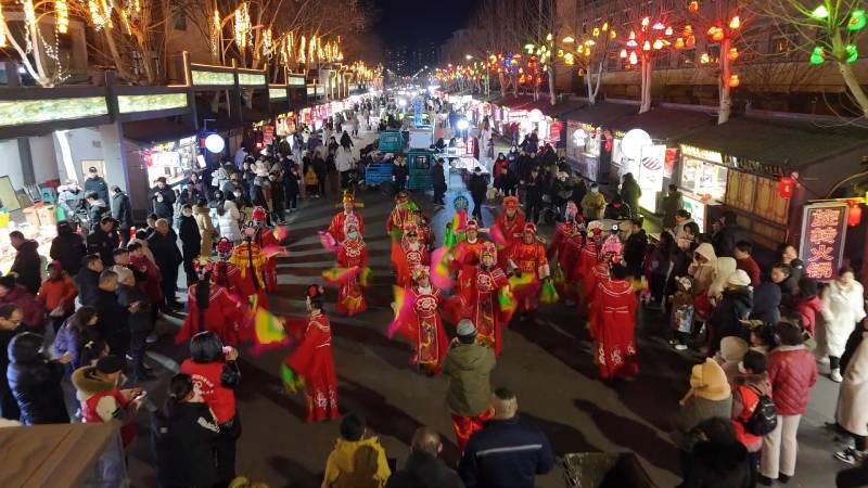 德州：欢庆秧歌扭起来 元宵节民俗庙会精彩纷呈