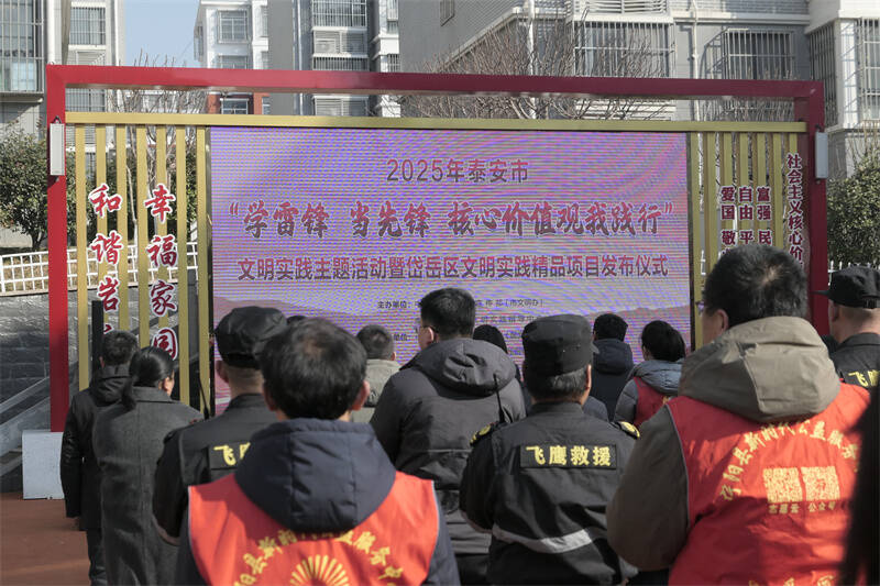 泰安市“学雷锋 当先锋 核心价值观我践行”文明实践主题活动启动