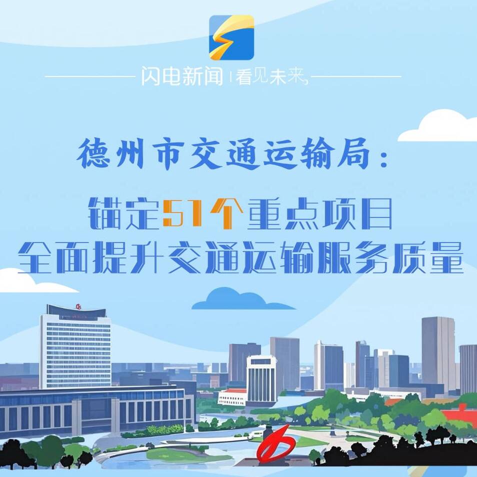 一图读懂 | 德州市交通运输局锚定51个重点项目 全面提升服务质量