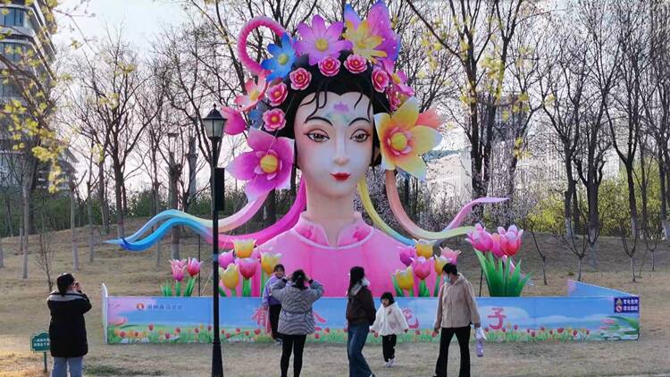 濱州：打卡秦皇河公園郁金香花海 邂逅靈動花仙子