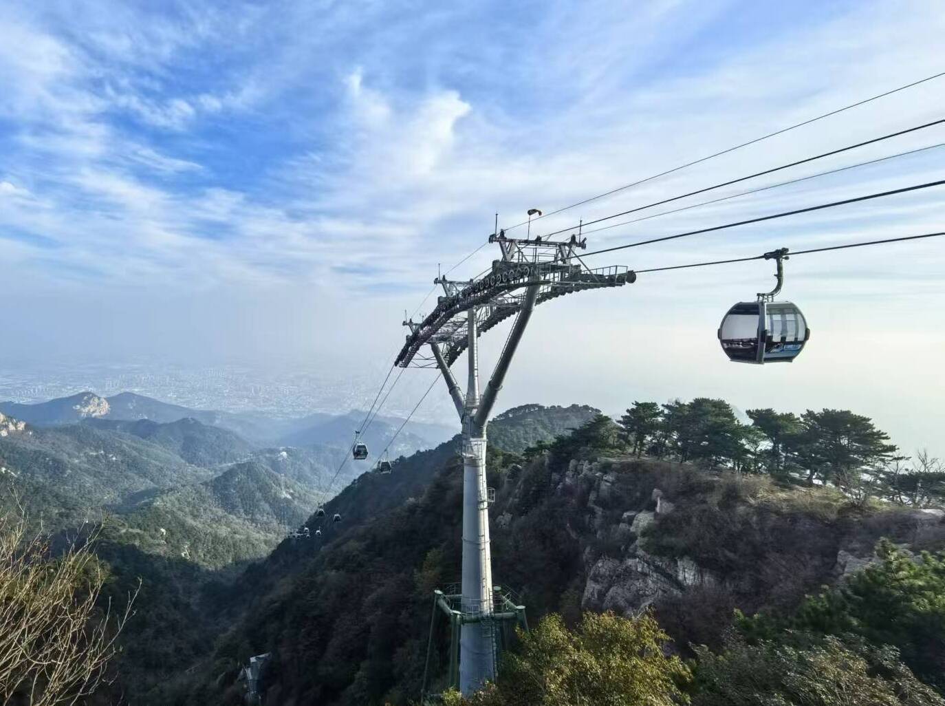 泰山桃花源索道、后石坞索道例行维护暂停运营