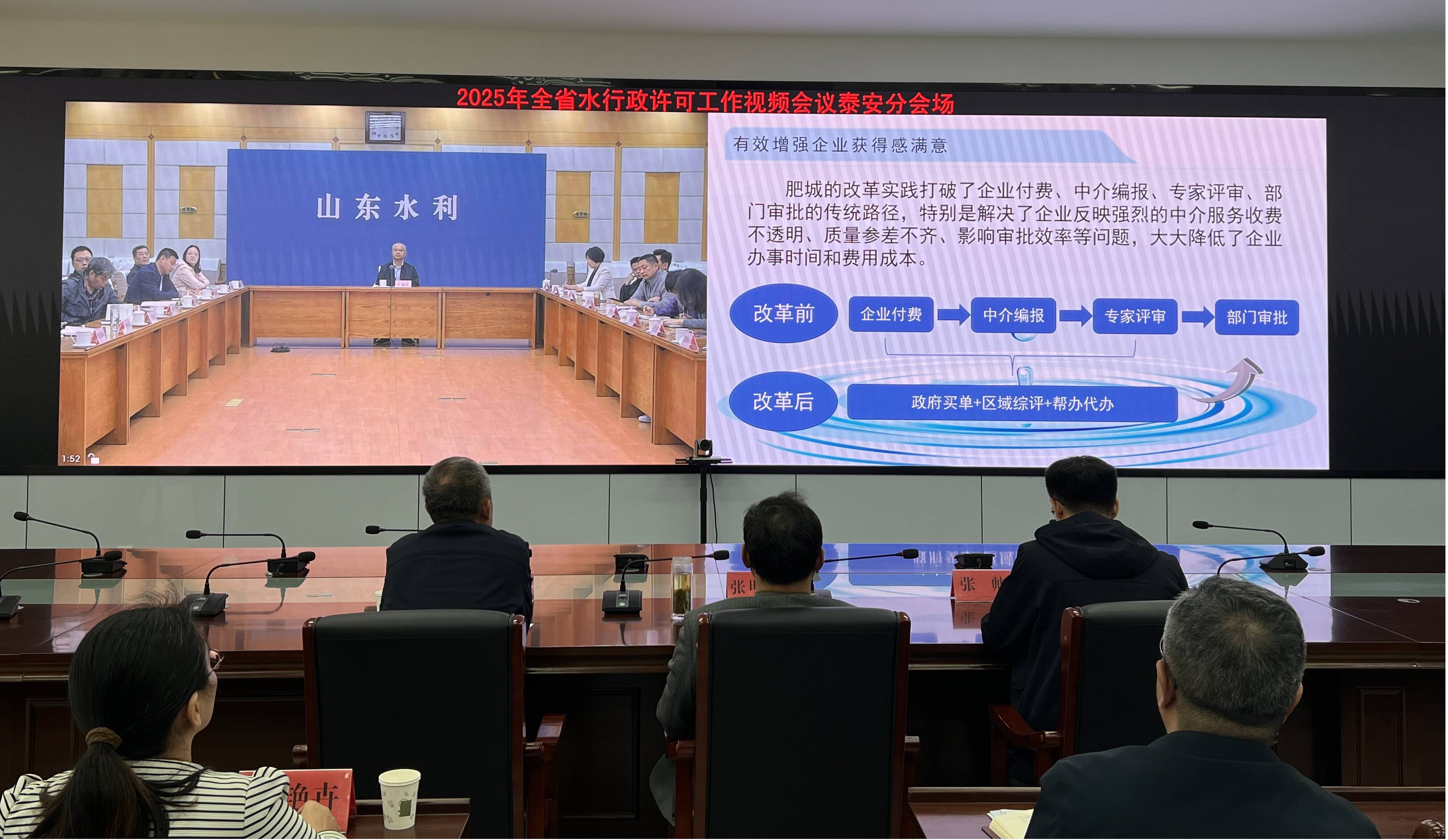 肥城市在全省水行政许可工作视频会议上作典型发言