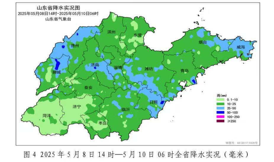 山東本輪降水過程已基本結束 今年以來全省平均降水量較常年偏多24%