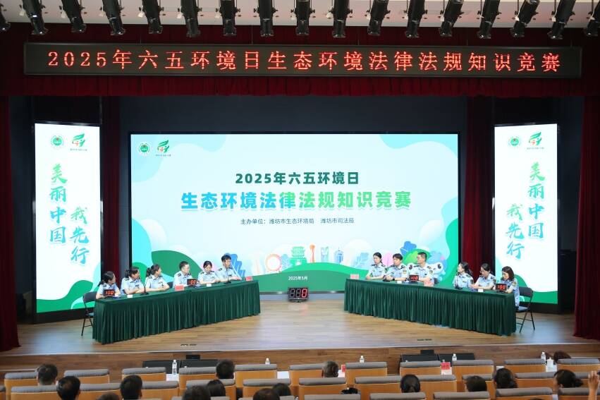 潍坊市2025年生态环境法律法规知识竞赛开赛 48名选手同台竞技