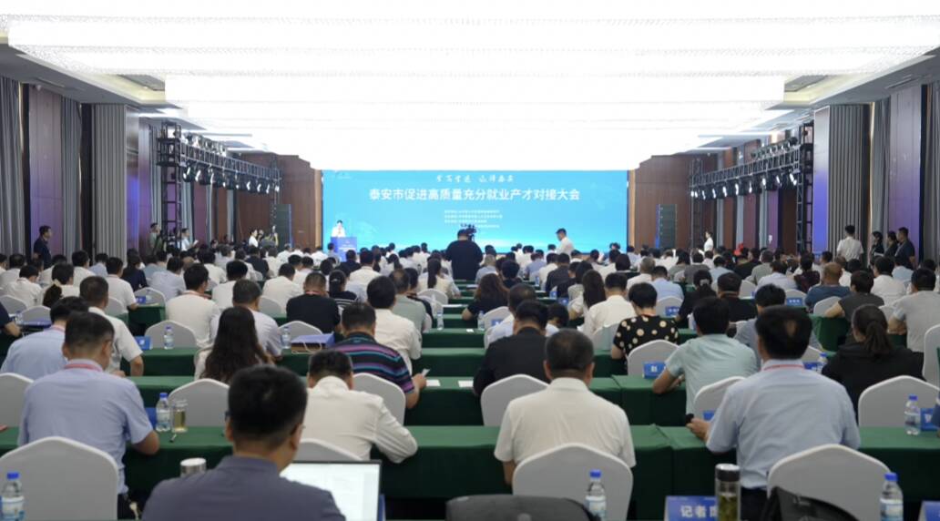 泰安市促进高质量充分就业产才对接大会成功举办