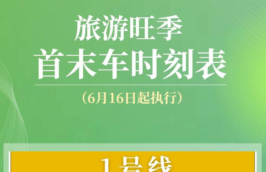 旅游旺季到來，青島地鐵自6月16日起開啟延時服務
