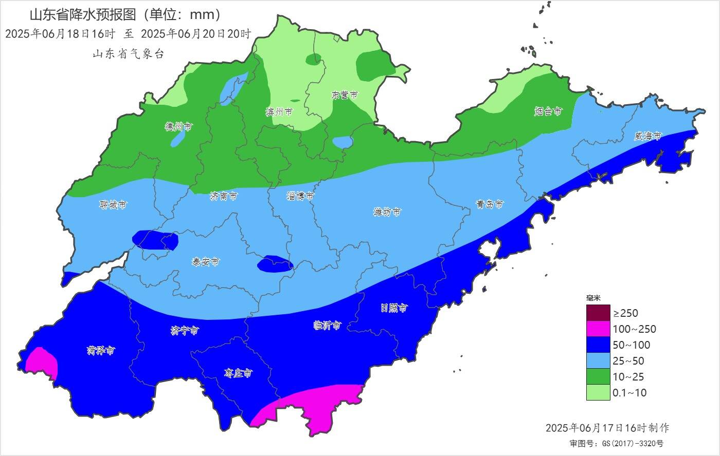 6市局部大暴雨！山東18日傍晚起自西向東有較強降雨 利于緩解旱情