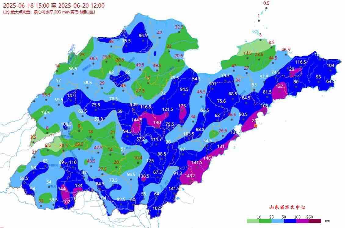 山東大部降大到暴雨 土壤墑情明顯改善