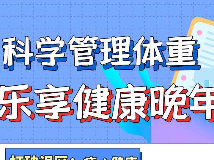 全国老年健康宣传周 | 科学管理体重 乐享健康晚年