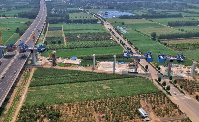 济枣高铁泰山区段建设如火如荼