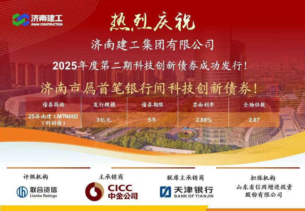 山东信用增进助力济南市属首单银行间科技创新债券成功发行