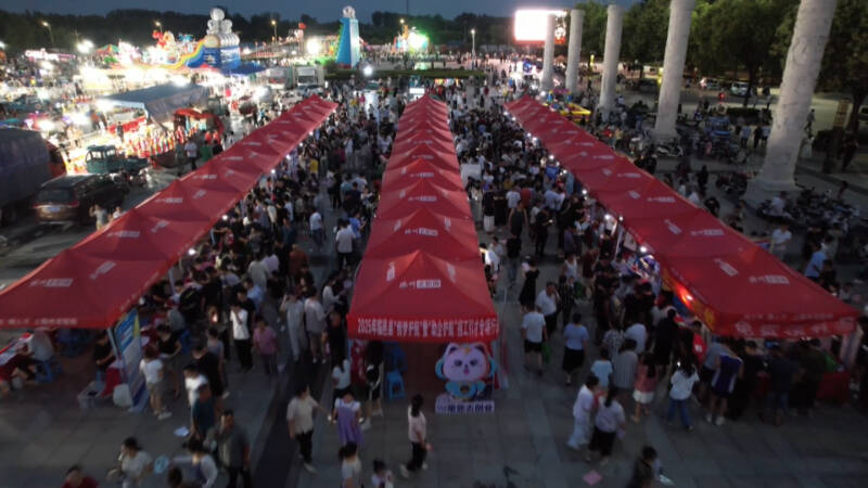 临邑：“人才夜市”点亮就业“新夜态” 百余家企业“出摊”送岗