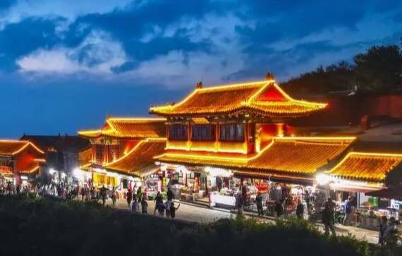 组图｜夜览泰山 别样之美