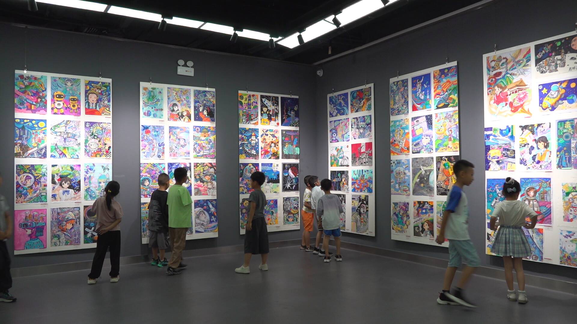 聊城市“未来之星”青少年风采大赛优秀书画作品展举办