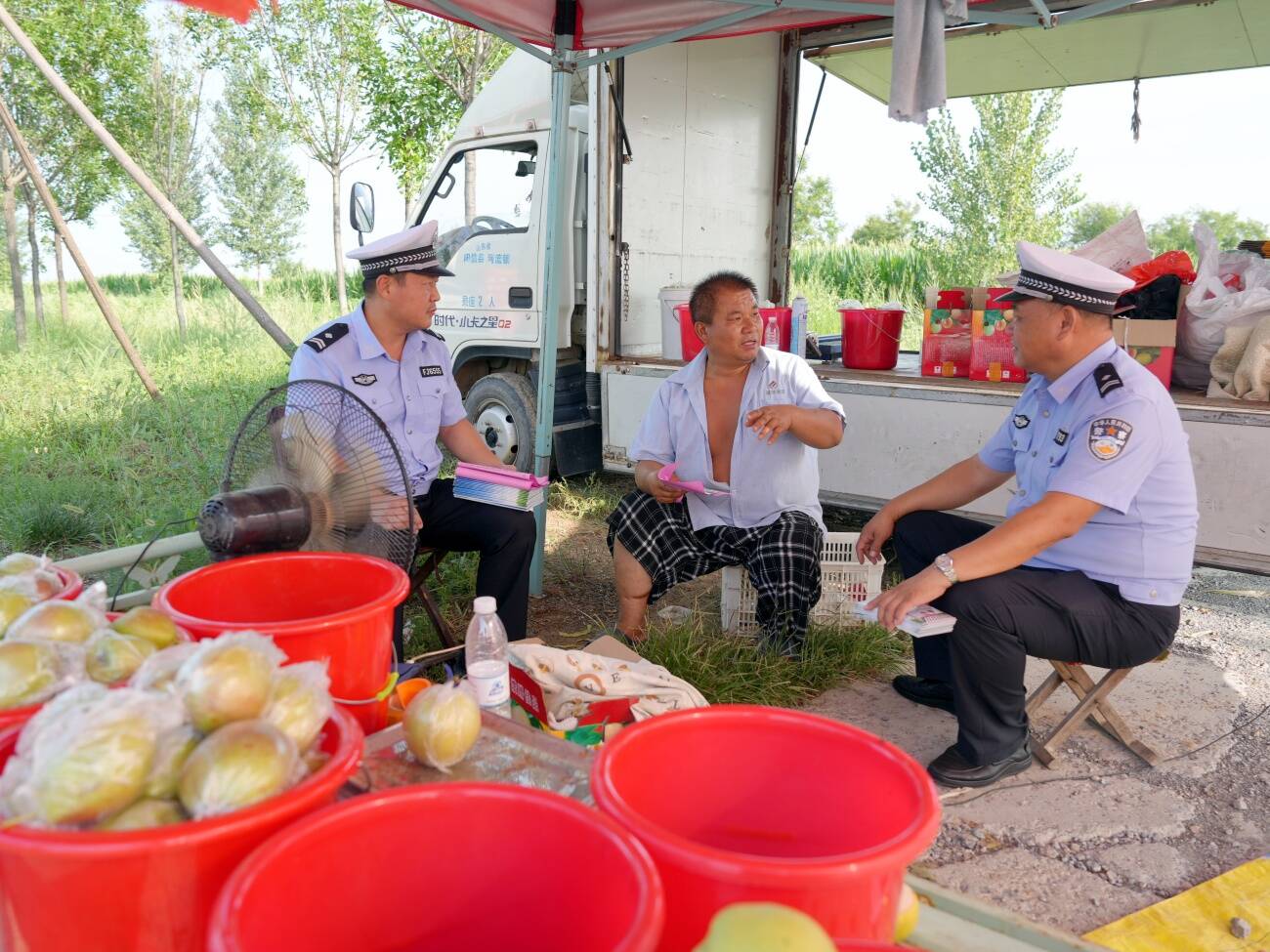 陽信：梨園話安全 護航豐收季