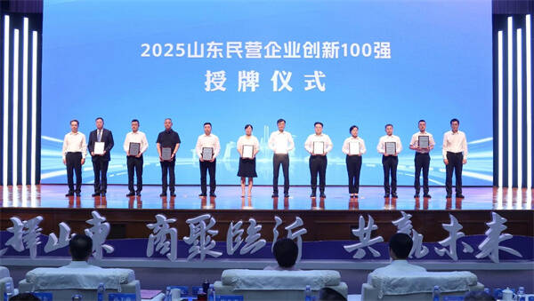喜報(bào)！魯南制藥集團(tuán)位列2025山東民營(yíng)企業(yè)創(chuàng)新100強(qiáng)首位