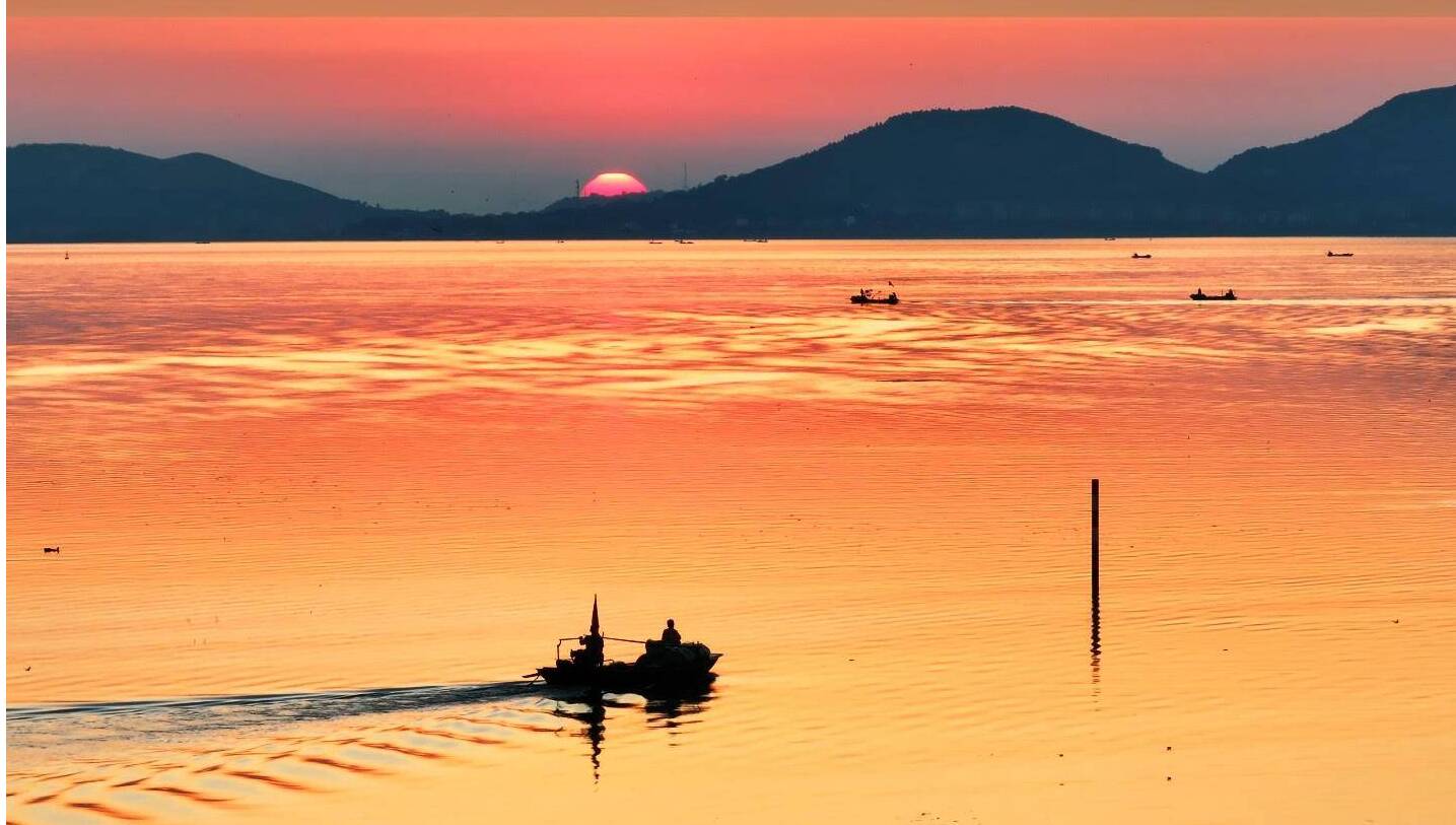 千帆入画 东平湖上演丰收序曲