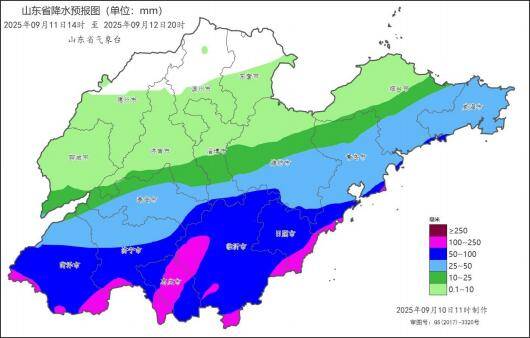 局部大暴雨+12級北風！山東11日下午到12日白天將出現(xiàn)大范圍強降雨