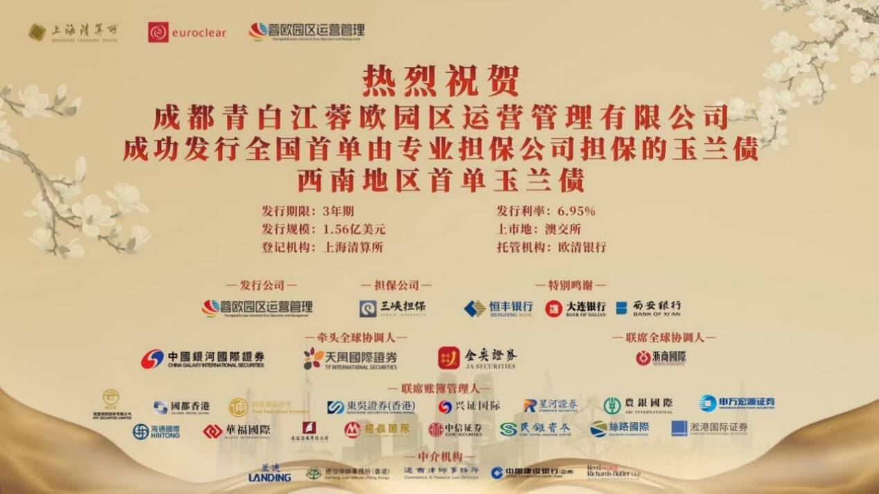 恒丰银行助力西南地区首单“玉兰债”发行