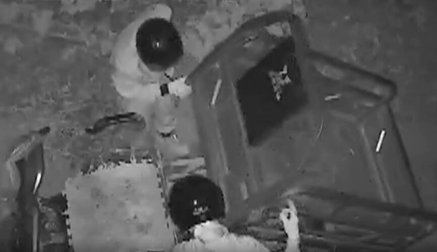 俩男子戴头盔偷车 阳谷警方4天破获连环盗窃案