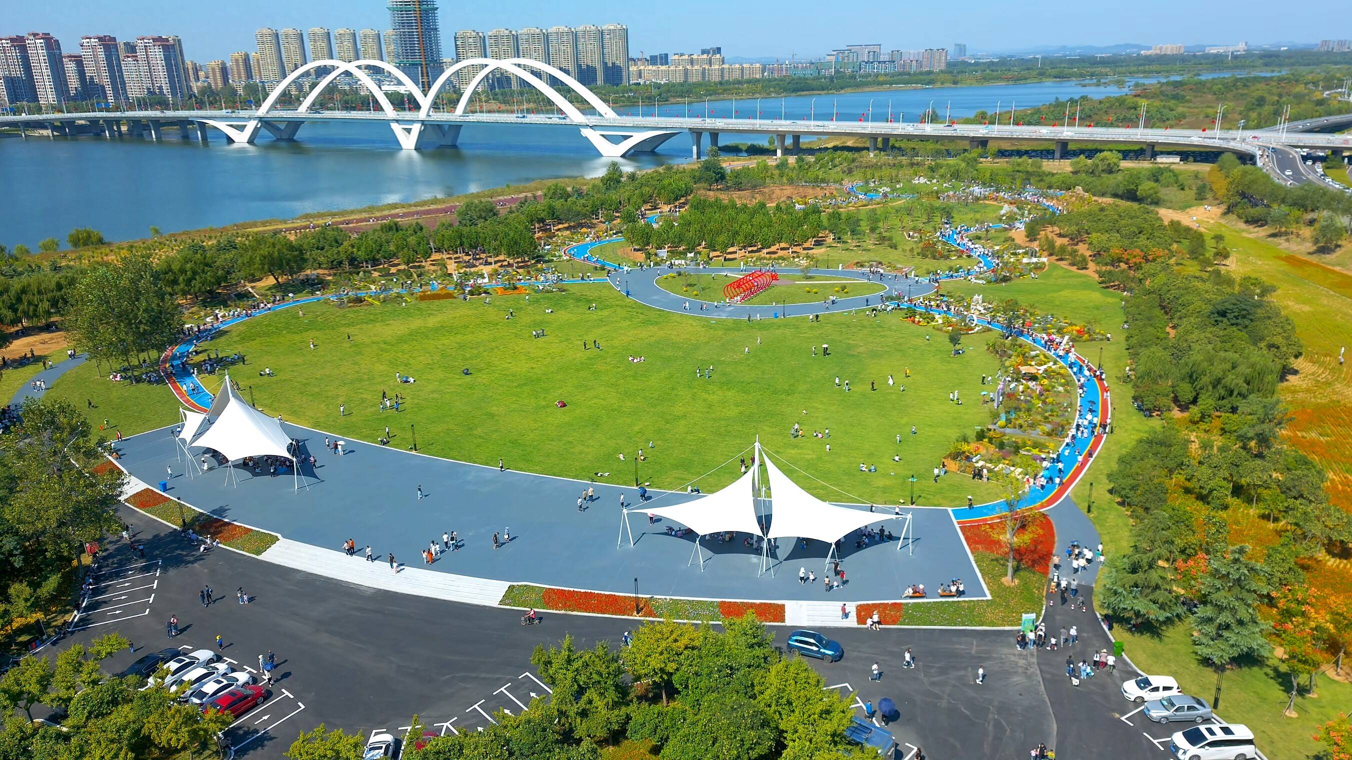 临沂河湾公园将进行封闭施工