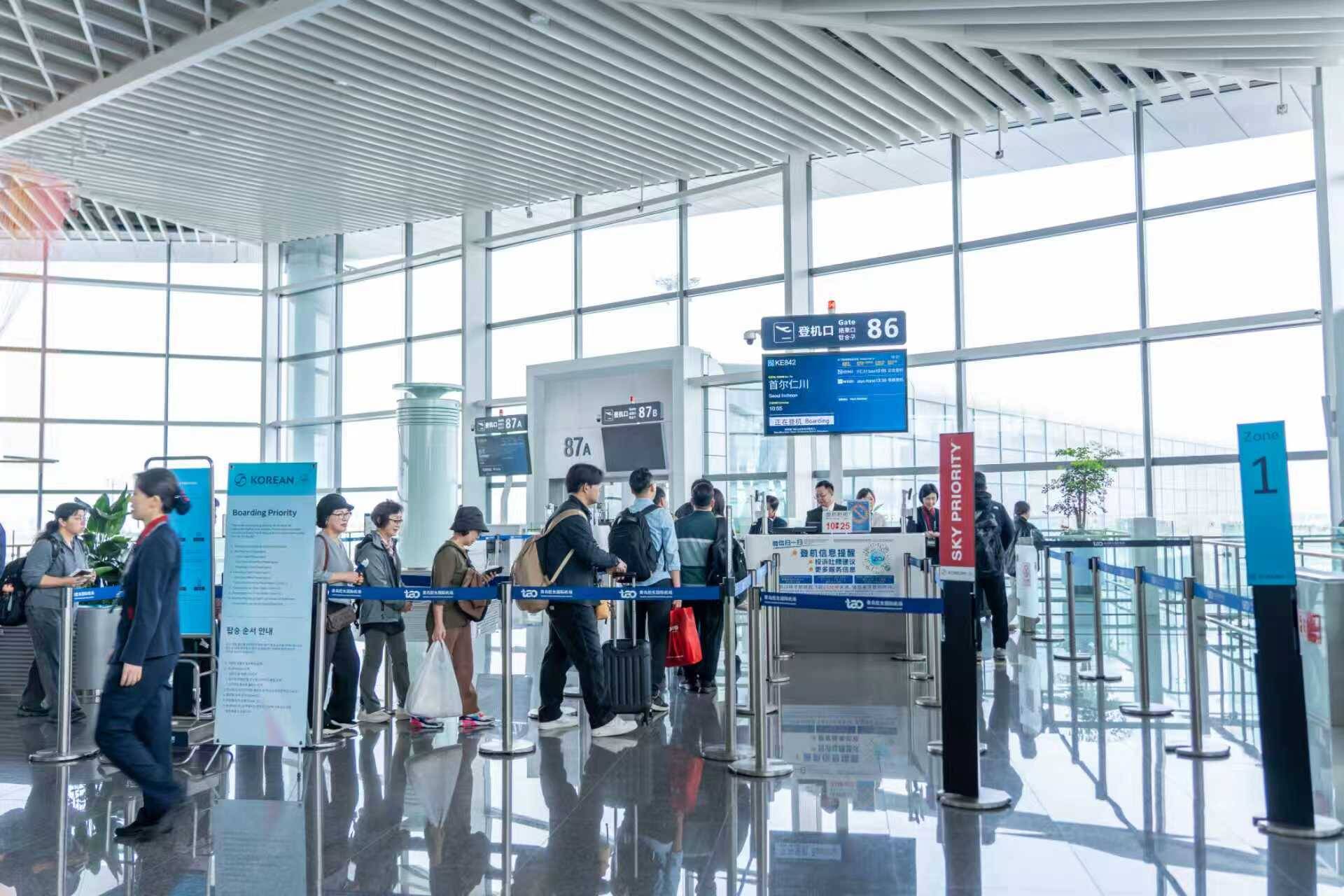 往返日韩旅客量突破200万人次 青岛机场持续打造日韩“空中快车道”