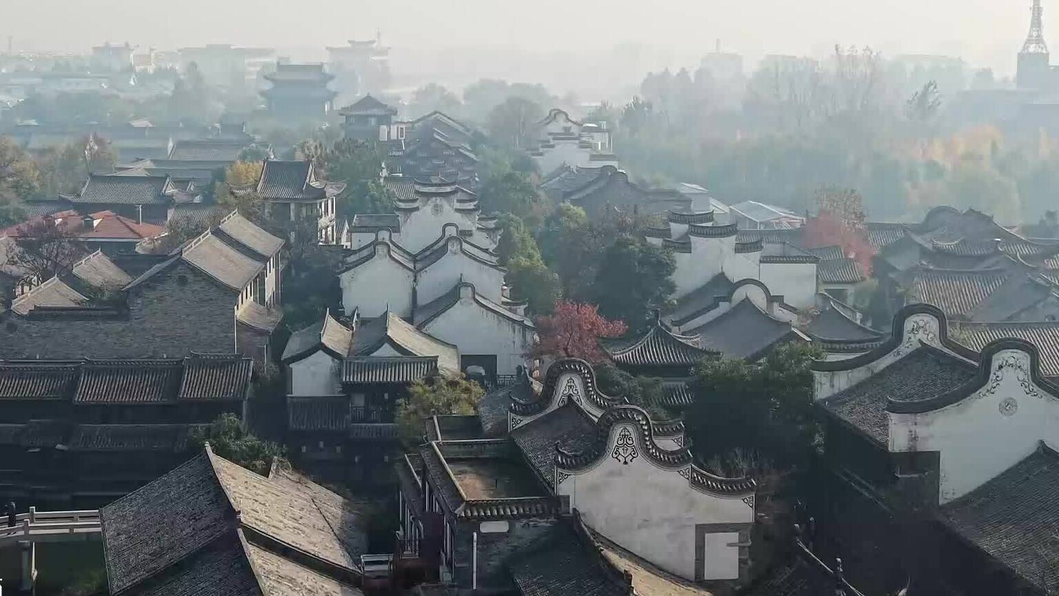 初冬的台儿庄古城褪喧嚣之韵绘诗意长卷