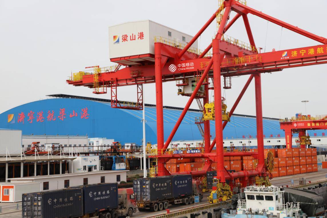 5G+AI重塑千年运河 山东移动携手梁山港打造内河智慧港口新标杆