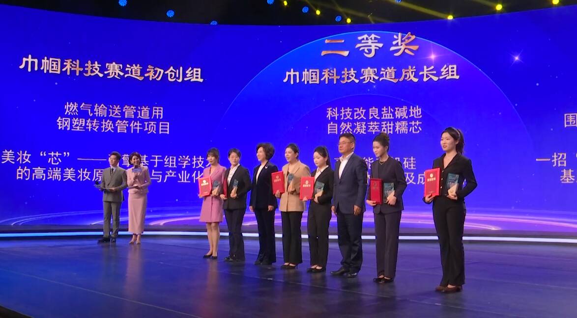 她创科技 智领未来——“建行杯”第六届山东省妇女创新创业大赛颁奖展示活动在济南举行