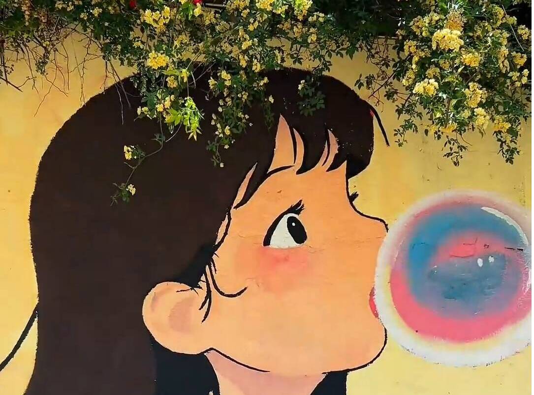 氛围感“太墙了”  东平“00后”用墙绘点亮家乡角落