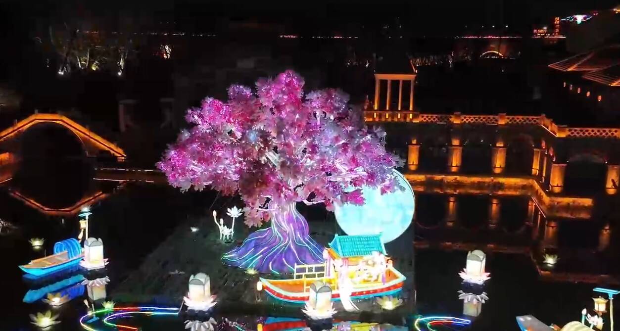 山东花灯璀璨年味直接拉满