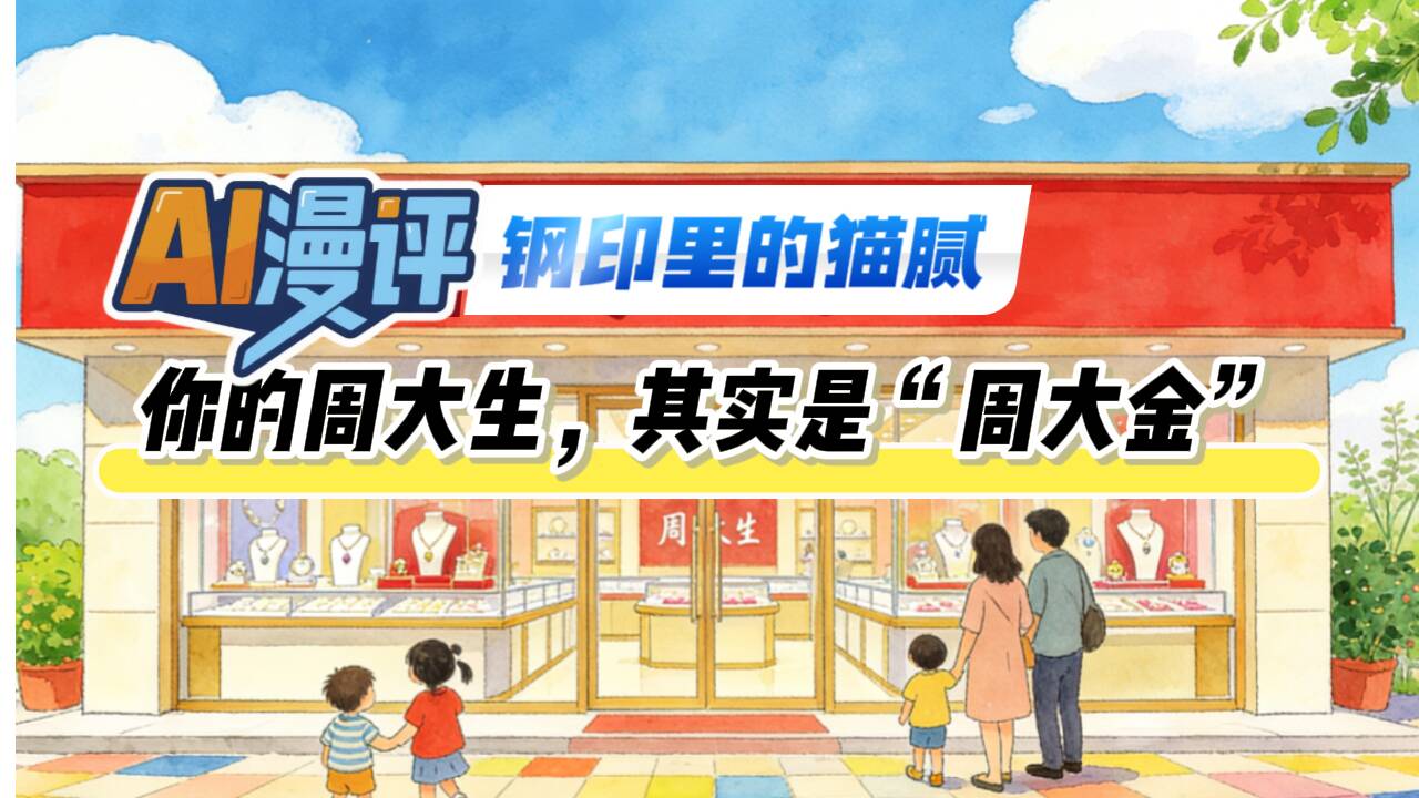 AI漫评｜钢印里的猫腻：你的周大生，其实是“周大金”