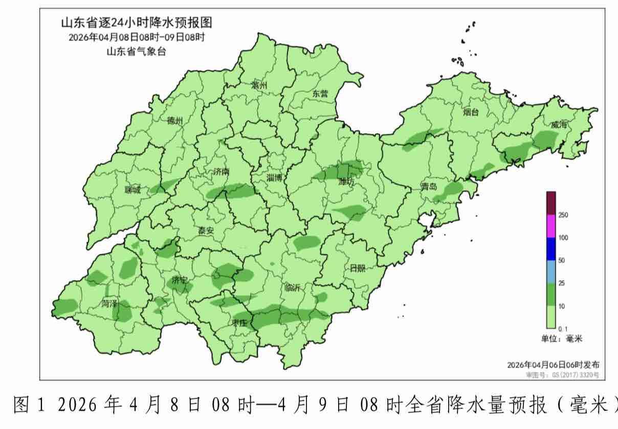 未来两天山东天气以晴好为主 8—9日大部地区有一次小雨过程