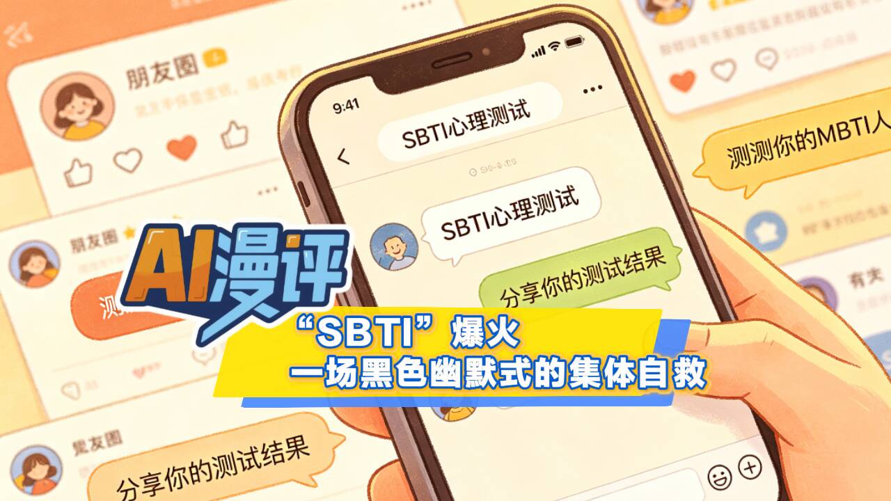 AI漫评|“SBTI”爆火,一场黑色幽默式的集体自救