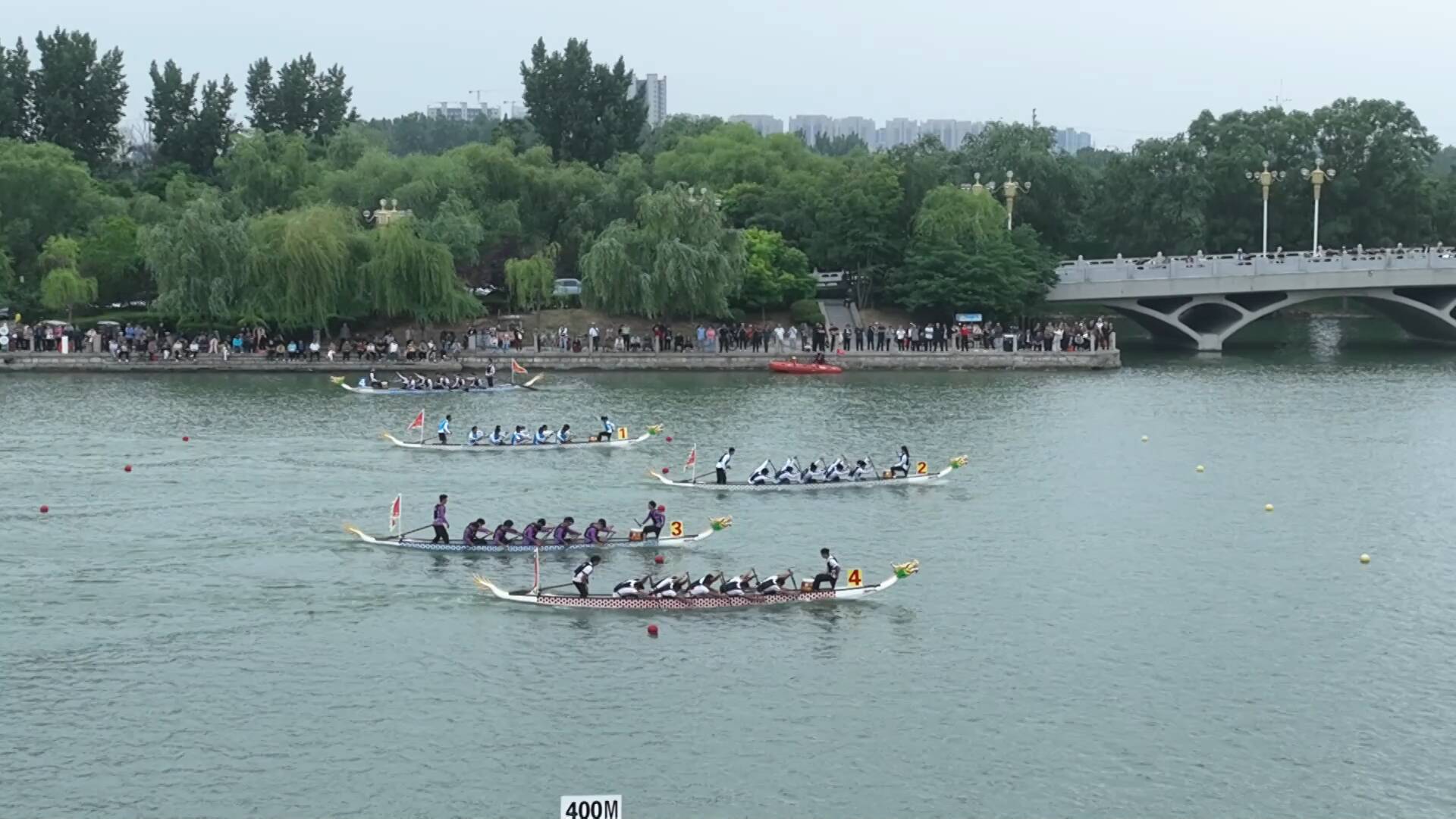 中国聊城·江北水城龙舟公开赛举办|聊城大学龙舟队劈波斩浪 夺得男子组双项冠军