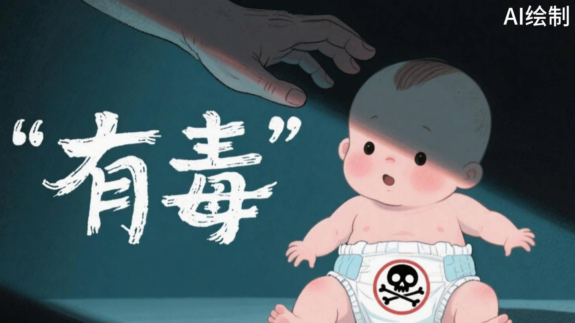 AI漫评｜纸尿裤里藏毒，别让“三鹿”悲剧重演
