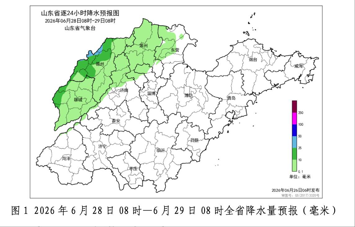 6月最后一个周末山东中西部最高气温38°C