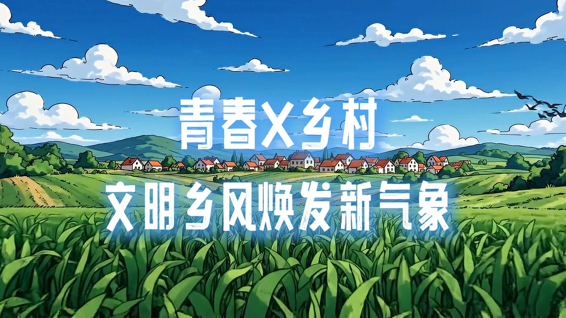 灼言·AI漫评丨青春×乡村 文明乡风焕发新气象