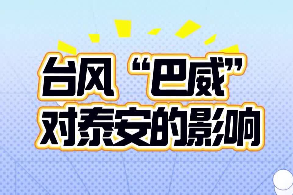 台风“巴威”对泰安的影响如何?来看最新预报