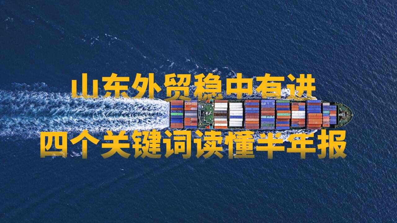 经济大省挑大梁｜山东外贸稳中有进 四个关键词读懂半年报