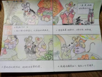 在济南社区漫画家笔下“金鼠一家”成为疫情防控的“宣传员”